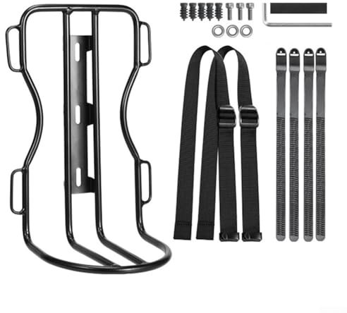 HEBEOT 10L Waterproof Bicycle Front Fork Bag Built Metal Fork Rack with Waterproof Bag Rack for Bikepacking Cycling Touring(1x Rack)