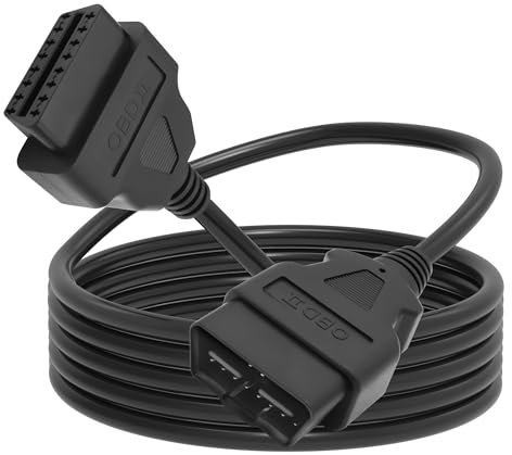 MEIRIYFA OBD2 Verlängerungskabel OBD II OBD2 16Pin Stecker auf Buchse Verlängerungskabel Diagnose Verlängerungskabel Adapter für GM Fahrzeuge (1.5M)