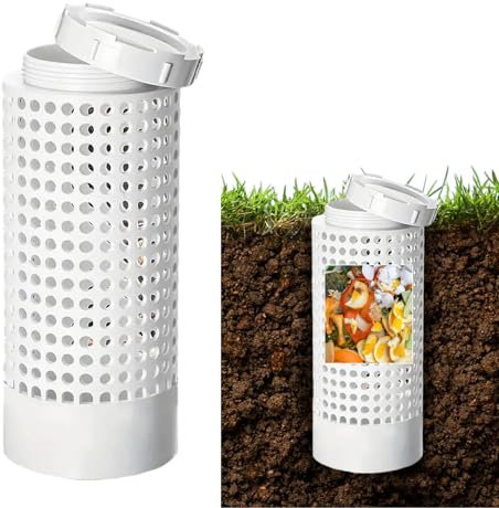 Poubelle à compost pour déchets de cuisine et compostage de jardin, bac à compost souterrain, filtre de drainage de fond d'étang à poissons, extérieur pour lits de jardin surélevés