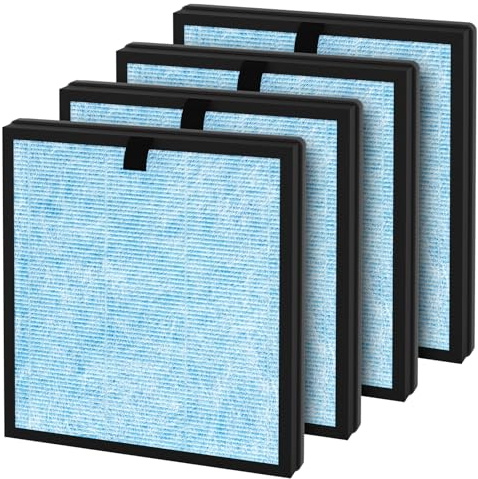 XBWW 4 Packungen AP303 AP304 H14 HEPA-Ersatzfilter kompatibel mit Dayette & Freshdew AP303 AP304 Luftreiniger, entworfen für Rauch, Wildfeuer, Geruchsabsorberfilter