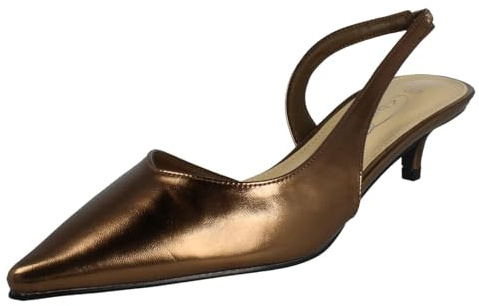 Spot On Ladies Pointed Toe Slip On Evening Shoes F0R0490