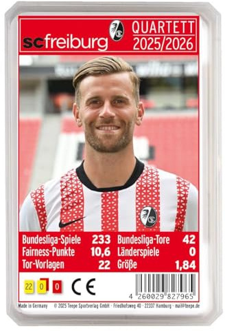 SC Freiburg Quartett 25/26: 45 Minuten, 2-6 Spieler