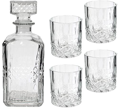 COOK CONCEPT SAVEUR ET Degustation - KV7190 Service Carafe Bouteille Whisky Verre Transparent