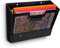 CEP Panier mural magnétique Corbeille Porte documents A4 24x32cm Revue Courrier Grande capacité Noir
