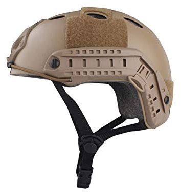 WISEONUS Casques Tactique Équipement de Protection Polyvalent PJ Type Casque Airsoft Paintball Sport Casque Rapide