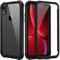 seacosmo Cover per iPhone XR, Custodia Rugged Antiurto 360 Gradi con Protezione Schermo Integrata, Case Doppia Faccia Full Fronte Retro per Cellulare - Nero