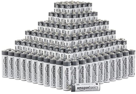 Amazon Basics, 300 batterie alcaline industriali AA, 1,5 Volt, durata 5 anni