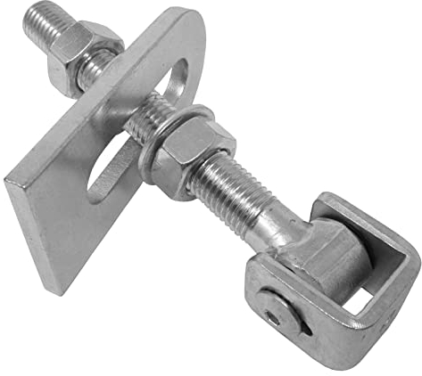 SO-TOOLS® Charnière de porte M20 U à souder en acier galvanisé réglable