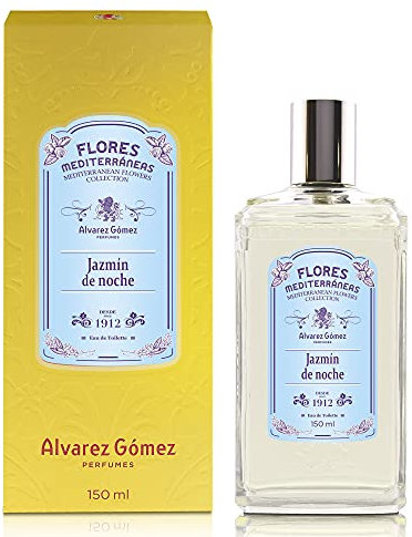 Alvarez Gomez Flores Mediterráneas, Jazmín de Noche, Eau de Toilette, Floral, 150 Mililitros