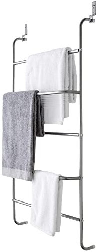 Towel Holder Bathroom Storage 5-Tier Towel Rail Bathroom Organiser for Clothes and Towel hanging