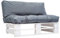 vidaXL Holz Garten Palettensofa Grau Kissen Palettenkissen Palettenauflage Paletten Polster Sofa Palettenmöbel Gartensofa Gartenmöbel In/Outdoor