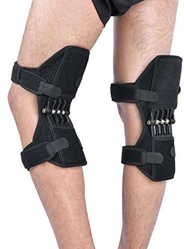 ZH-VBC Tutore Ginocchio Legamenti, Ginocchiera Inversa, Ginocchiera Potenziata, Supporto per Ginocchio con Potente Rimbalzo a Molla per Uomini/Donne