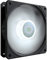 Cooler Master SickleFlow 120 LED Blanc - Ventilateur de Boîtier PC & Refroidissement 120 mm, Pales Translucides, 62 CFM, 2,5 mmH2O, 8 à 27 dBA - LED Blanc