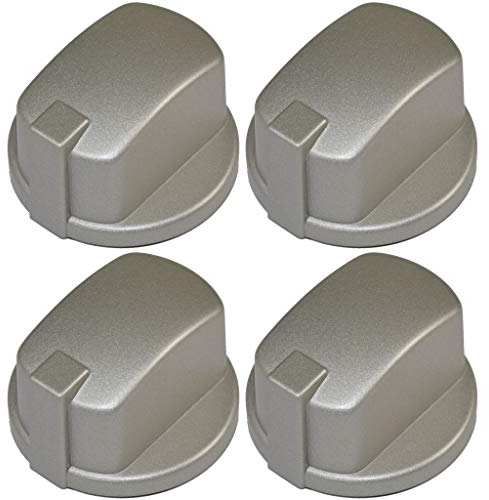 Ufixt Fits Indesit Compatible Oven Cooker Hob Control Knob Inox Pack of 4