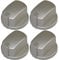 Ufixt Fits Indesit Compatible Oven Cooker Hob Control Knob Inox Pack of 4