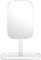 Brabantia ReNew 360° Adjustable Vanity Bathroom Mirror with Stand & Storage Tray (White) Non-Slip Tray for Makeup, Jewellery, Shaving Accessories