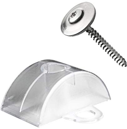 KAISER plastic® Juego de 50 separadores y tornillos para placas sinusoides 76/18, fabricado en Alemania, para todo tipo de placas corrugadas