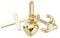 JC Trauringe Goldanhänger Glaube Liebe Hoffnung in 585 Gelbgold Kettenanhänger Damen Schmuck Anhänger Gold 8246
