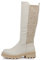 IF Fashion Stivali Scarpe da Donna Tessuto Stretch Polpaccio Elasticizzato G663 Beige N.37
