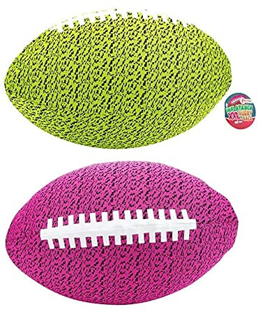 BEMIRO Aufblasbarer Stoffball XXL Rugby - 40 cm, Rugby Ball Kinder, American Football Ball, American Football Geschenke, Wasserball Rugby, Rugby Wasserball Soft