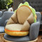 ZYFAB Groß 3D Simulation Hamburger Kissen, Plüsch Käseburger Stuhlkissen Cartoon Kreativ Essen Sitzkissen Weich Gefüllt Brot Rückenkissen,Hamburger,40cm