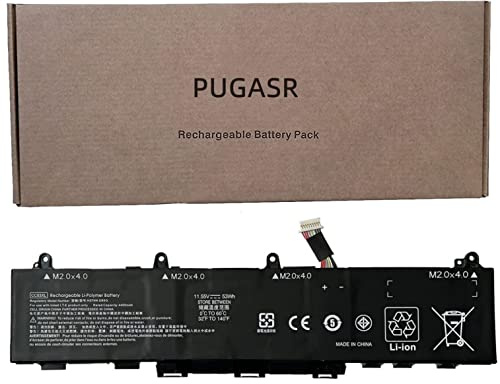 PUGASR CC03XL Laptop Akku Kompatibel mit HP ZBook Firefly 14 G7 G8 Probook 635 Aero G7 G8 EliteBook 830 835 840 845 G7 G8 Series HSTNN-IB9F HSTNN-DB9Q L77608-2C1 L77608-421 L78555-005 11.55V 53Wh