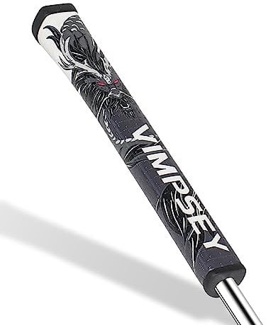 VIMPSEY Golf Putter Grip | Comfortable Polyurethane with a Unique Parallel Design | Lightweight Pistol Putter Grips (Pistol 2.0, Black-Grey)