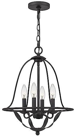 Elstead Quoizel Bradbury Kronleuchter mit mehreren Armen Graue Esche