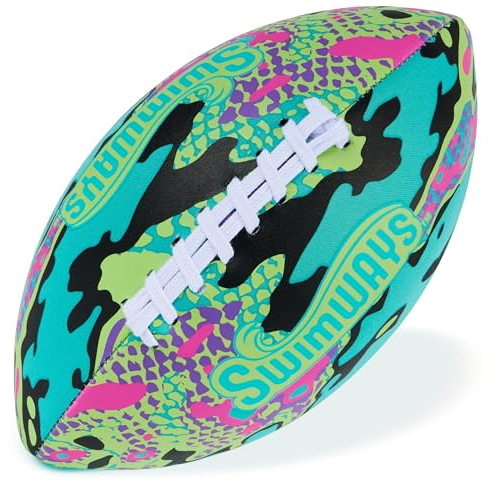 Swim Ways Hydro wasserdichter Fußball, Outdoor-Spiele für Erwachsene und Kinder, Schwimmbadzubehör und Pool-Partyspiele, 23,6 cm, Blau