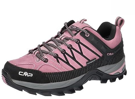 CMP Rigel Low Wmn Trekking Shoes Wp Damen Wanderschuhe, Rouge Blei, 38 EU