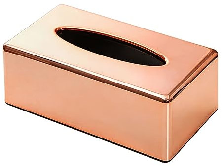 Cabilock Boîte à Mouchoirs Abs Rose Doré Support Créatif Et Moderne pour Maison Et Bureau Rangement Élégant pour Tissues Et Serviettes Design Minimaliste Et Pratique