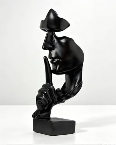 Tissting Denker Statue, Attraktive Abstrakte Kunst Skulptur aus Kunstharz, 27 cm * 10 cm, für Wohnzimmer, Büro, Café, Geschenk für Männer, Bücherregal Dekoration