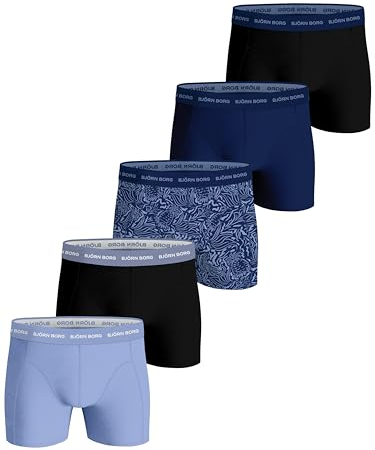 Björn Borg Stretch-Boxershorts aus Baumwolle für Herren (5er-Pack) - M