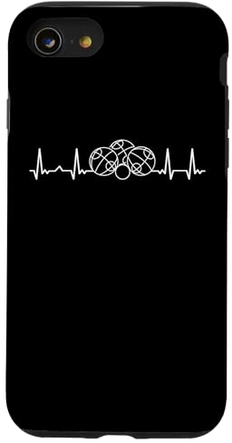 Hülle für iPhone SE (2020) / 7 / 8 Boule Herzschlag Ekg Boulespieler Botcha Petanque Boulespiel
