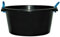 Heavy Duty 70 Litre Black Bucket with Rope Handle Strong Plastic Toy Storage Bucket Cement Mixing Muck Water Tub Construction Bucket For Indoor and Outdoor - Made In UK (1)