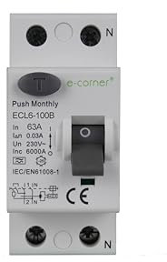 E-Corner Différentiel pur Type B | 2P 63A 30mA | 230 V CA 50 Hz | Forfait unique