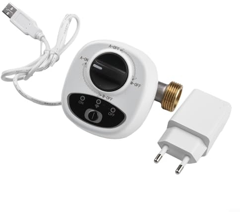 EXTRWORY Smart WiFi Wasserventil Handy Fernbedienung Ein-Klick-Schalter Ewelinkapp steuert drahtloser elektrischer Kugelhahn Sprachsteuerung Timer und Alarmfunktion für DN15/DN20/DN25 (DN25)