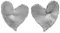 Victoria Cruz Damen-Ohrstecker New York Silber Herz Ohrringe A4804-HT