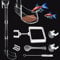 Aquarium-Futterrohr Set für Garnelenfutter Aquarium Futterrohr Kit Garnelen Futterschale Set Rohr und Futter-Schale für Garnelenfutter mit Fütterungsring, Reinigungsbürste