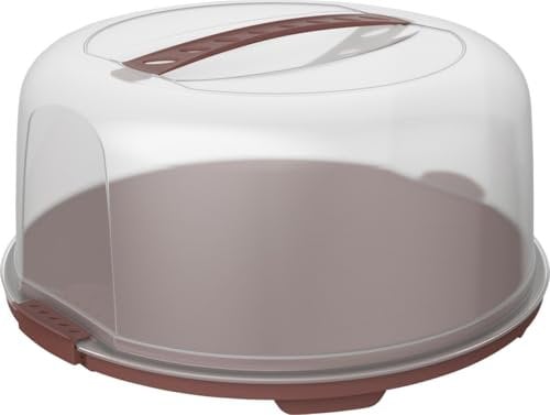 Rotho Tortenglocke Fresh hoch iron rot, Kuchenbehälter, Kuchenbox Tortenbox
