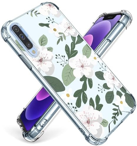 BEENTRYS Transparent Flower Case for Samsung Galaxy A50 / A30S / A50S,Clear Floral Stylish Cute Pattern Girl Women Silicone TPU Shockproof Phone Case Cover for Samsung Galaxy A50 / A30S / A50S-SJ712