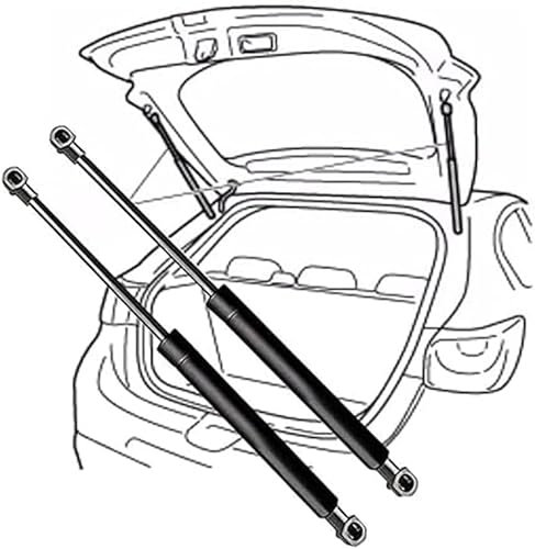 Srltsy 2X Gaz Hayon Vérins Coffre pour VW New Beetle Hatchback (9C1,1C1) 1998-2010(OEM-1C0827550A)-60cm - Amortisseurs Soutien,Utilisation Intensive et Une Performance Robuste