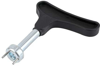 Spike Wrench for Golf Shoes, Iron Alloy Golf Shoes Replacement Spikes Cleat Stud Removal Tool with Comfortable Grip Golf Shoe Spike Remover for Spike Shoes (Black)