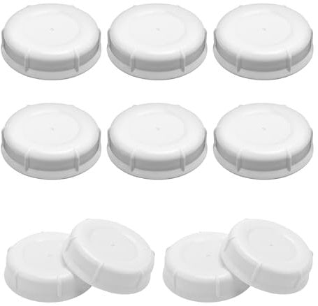 10pcs Storage Baby Bottle Caps, Travel Bottle Caps Storage Lids Replacement Baby Bottle Caps Storage Lids Replacement Compatible with Lansinoh MAM Pigeon Bottles (White)
