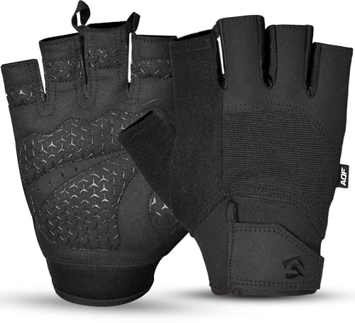 AQF Fitnesshandschuhe mit Handflächenpolsterung für Gewichtheben & Workout | Leichte, Atmungsaktive und Rutschfeste Trainingshandschuhe für Kraftsport, Calisthenics & Bodybuilding, Damen und Herren