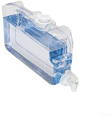 Gettimore Distributeur d'eau de réfrigérateur de 3 à 7,5 l avec robinet, distributeur de boissons en plastique réutilisable pour bureau, plage, camping et maison (4 l)