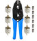 Kagni Koaxialkabel Crimper mit 6 UHF Steckern PL259, Crimp on Stecker für BNC TNC Ratschen Crimpzange und RG58 LMR195-KabelKoaxialkabel