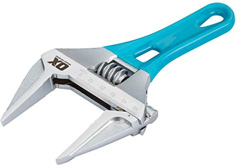 OX Pro Series Adjustable Stubby Wrench Extra Wide Jaw 7” (180mm)