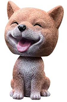 Evenlyao Wackelkopf Figur Wackelkopf Auto Wackelkopf Welpe Hund Haustier Figur Spielzeug Für Auto Armaturenbrett Dekoration