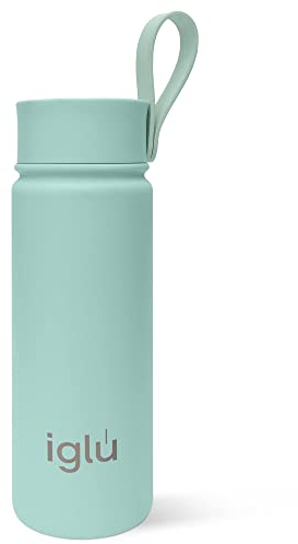 iglu Reusable Coffee Cup | Thermal Insulated Stainless Steel Travel Mug with Lid | Double Walled - Great for Hot & Cold Drinks | His & Hers Premium Eco-Friendly Gift (Ocean Teal, 20oz)